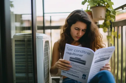 Climatiseur mobile conforme aux lois françaises