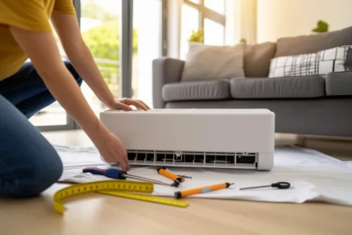 Un aperçu des étapes préparatoires avant l'installation d'un climatiseur.